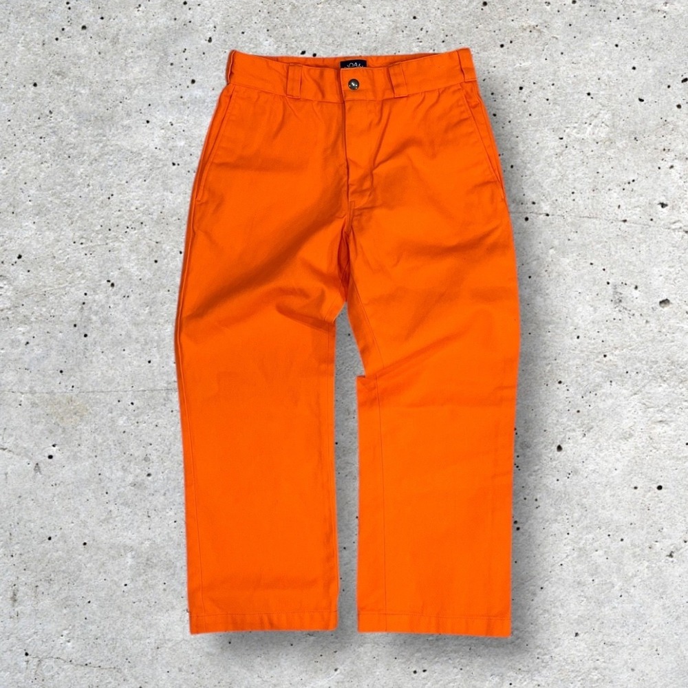 NOAH NYC Orange Cotton Work Chino Pants Size 28 Made in Portugal